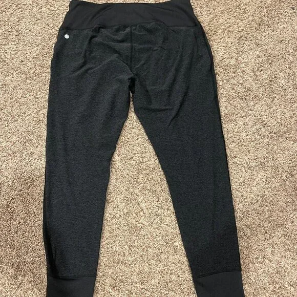 Zella Women's Stretchy Knit Jogger Pant, Heather Black/Gray, Size XL - Picture 3 of 6